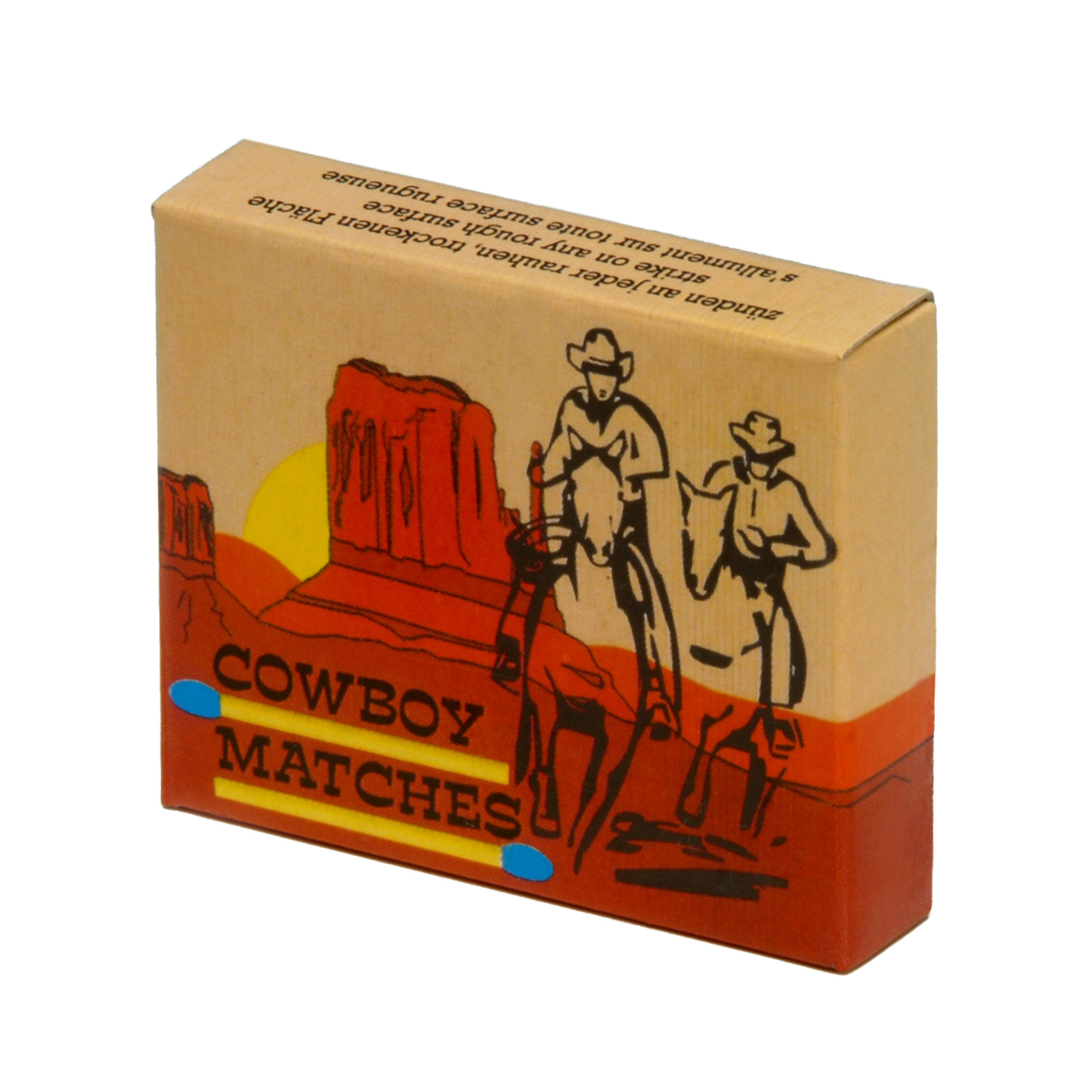 Boîte de 100 alumettes Cowboy - Disponible sur Hattila