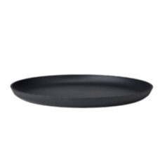 Plate flat black 26 cm 