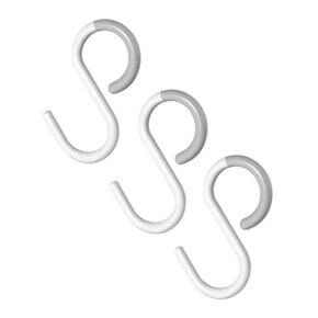 Crochet en S flexible
blanc, 3s 