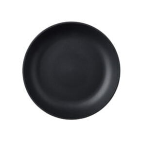 Plate deep black 21 cm 