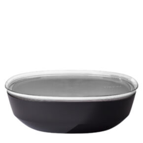 Bowl with lid black 4lt 