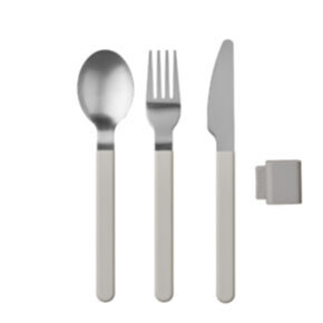 Cutlery white 3 pieces 