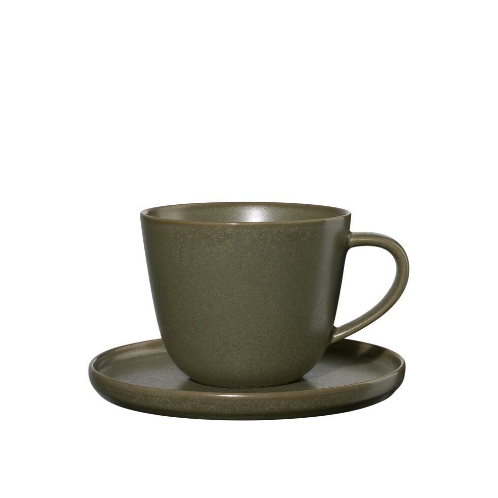 Tasse à café avec soucoupe
olive 
