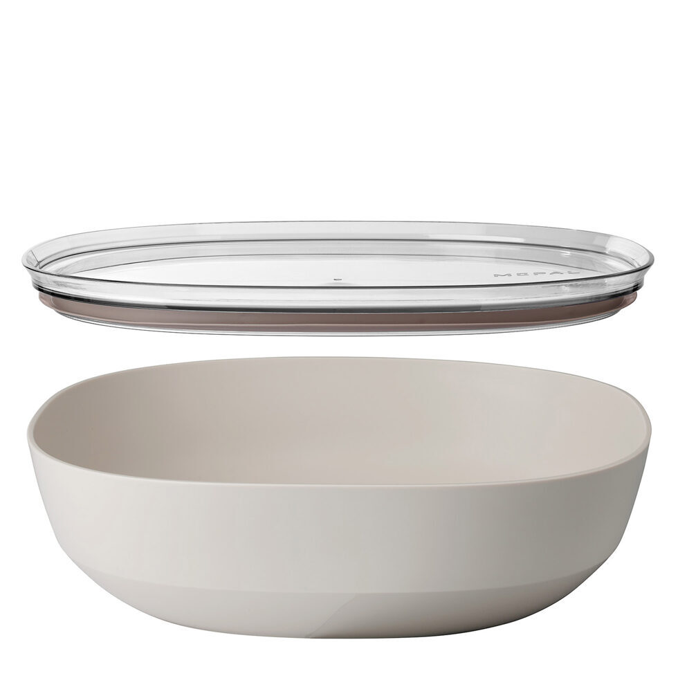 Bowl with lid white 4lt 