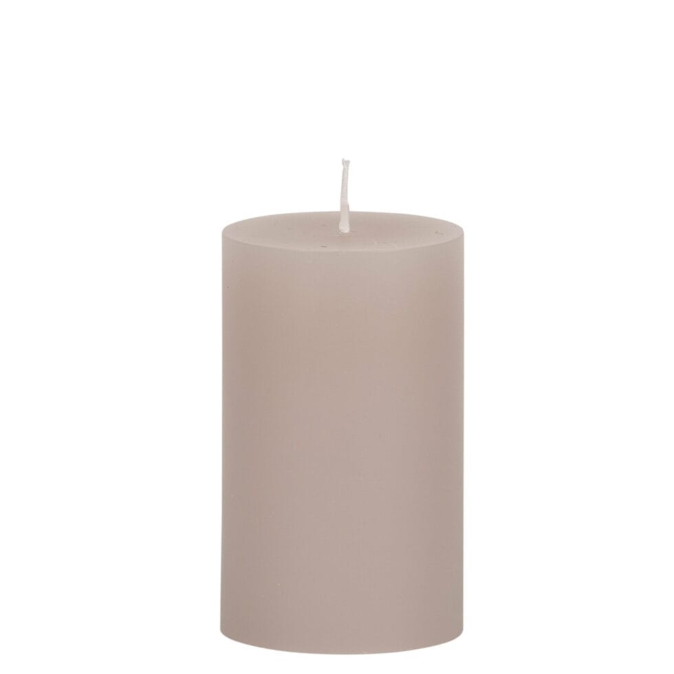 Cylinder candle 13 cm
light grey 