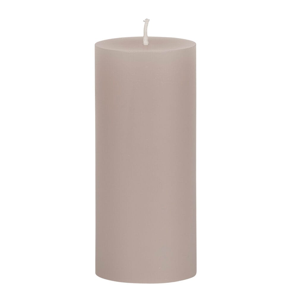 Cylinder candle 18 cm
light grey 