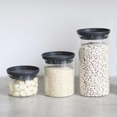 Glass can stackable 1.9lt 
