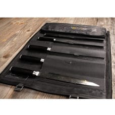Knife bag imitation leather for 5 knives 
