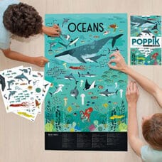 Poster éducatif sur l'océan 