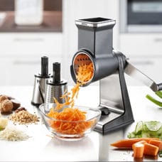 Drum grater with suction cup 3 drums 