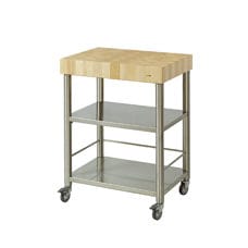 Kitchen trolley white beech forehead wood50 x 70 