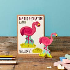 Pop Out Card, Flamingo 