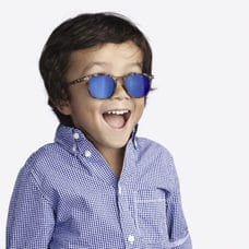 Sunglasses model D tortoise
blue mirrored 3-10 years 