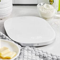 Kitchen scale up to 10 kg
with USB, white / silver 