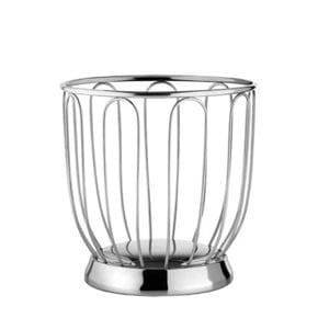 ALESSIFruit basket high small with stainless steel rods 