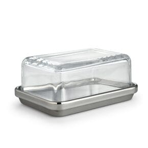 Butter dish with glass lid 