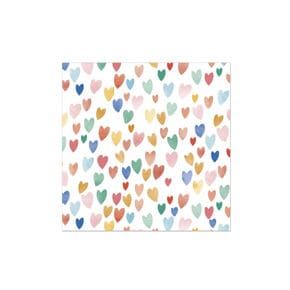 Paper napkins
Hearts colorful 