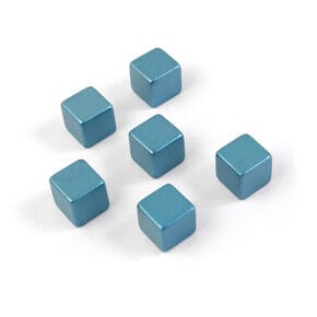 Cubes magnétiques extra forts
bleu Set de 6, 0.8 cm 