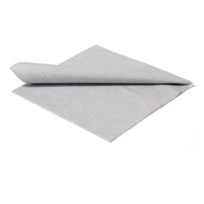 Serviettes en papier 40x40 gris argenté 