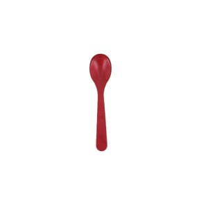 Egg spoon acrylic glass red 