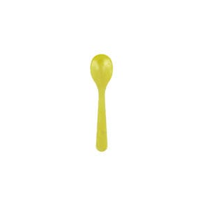 Egg spoon acrylic glass yellow 