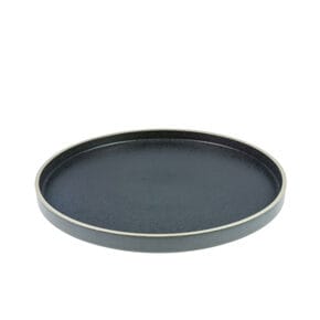 Plate flat
black 24 cm 