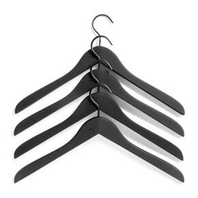 Coat hanger flat
Set of 4 black 