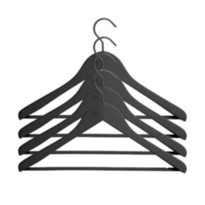 Coat hanger bar
Set of 4 black 