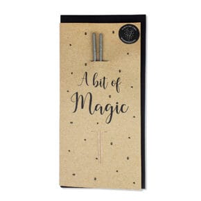 Folded card "a bit of magic
with sparkler 