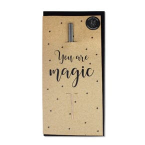 Faltkarte "you are magic"
mit Wunderkerze 