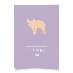 Carte postale D`anglais
Cochon 