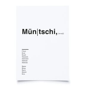 Postkarte 
Müntschi 