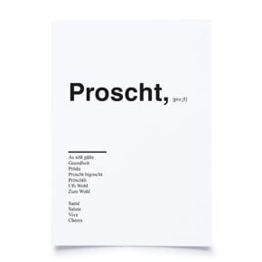 Postkarte 
Proscht 