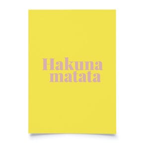 Postkarte 
"Hakuna Matata" 