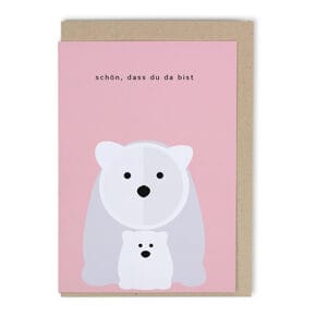 Folding card polar bear,
Nice that you are here 