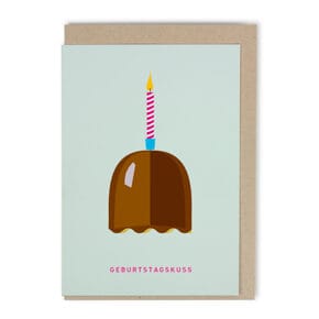 Faltkarte Schokokuss,
Geburtstagskuss 
