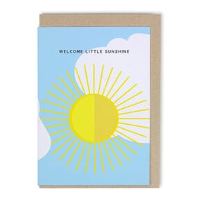 Faltkarte Sonne, 
Welcome Little Sunshine 