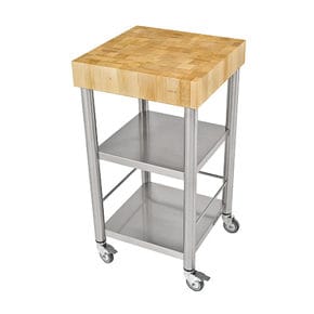 Kitchen trolley white beech forehead wood50 x 50 