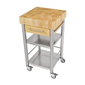 Kitchen trolley white beech forehead wood,1 drawer50 x 50 