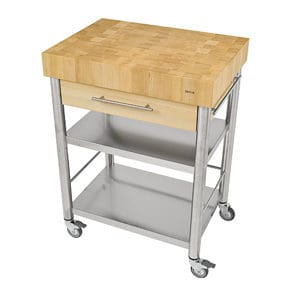 Kitchen trolley white beech forehead wood,1 drawer50 x 70 