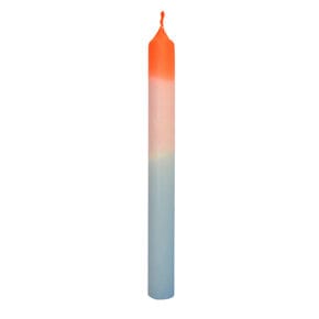 Stick candle heavenly
orange/light blue 