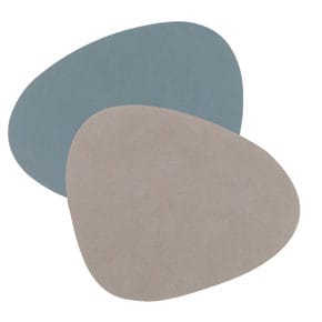 Set de table
bleu clair/gris clair courbe 37x44 