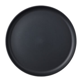 Plate flat black 26 cm 