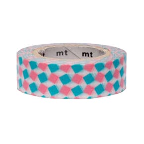 MT Squares turquoise/pink 