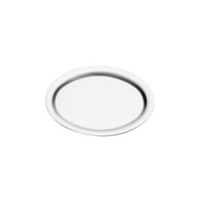 Chromstahltablett oval,
19 cm 