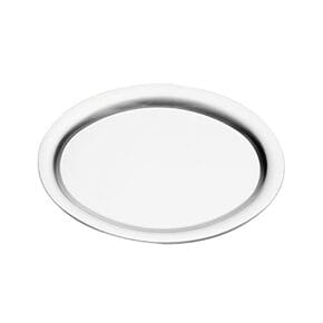 Chromstahltablett oval,
23 cm 