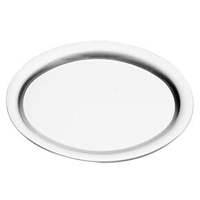 Chromstahltablett oval,
26 cm 