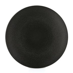 Plate flat black 31 cm 