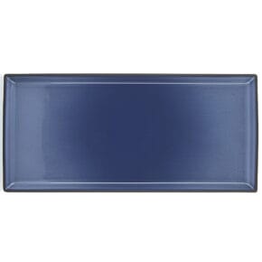 Servierplatte rechteckig
blau 35 cm 