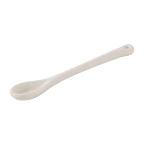 Porcelain spoon small white 